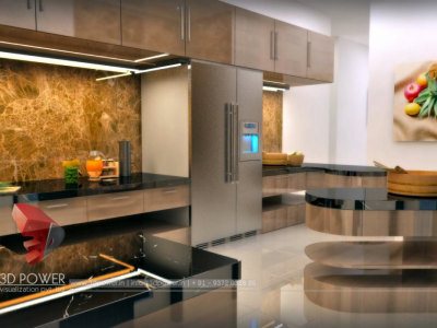 3D Kitchen Visualization Interior
